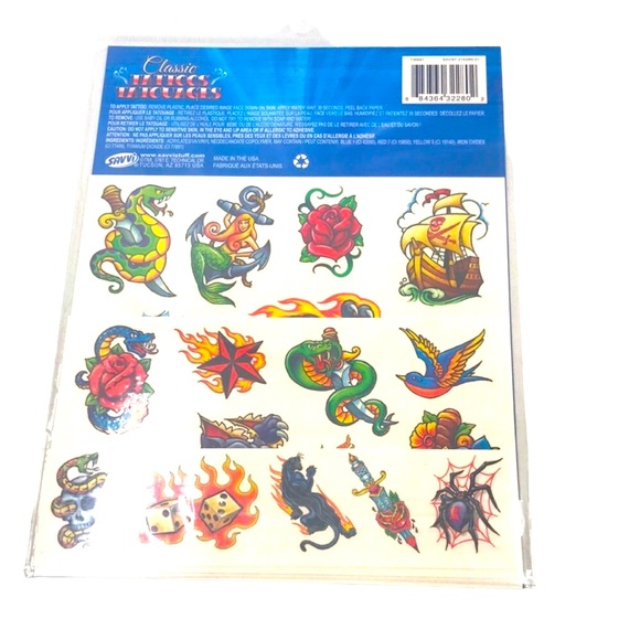 Savvi Classic Tattoos Tatouages 25 CT - Picture 2 of 2